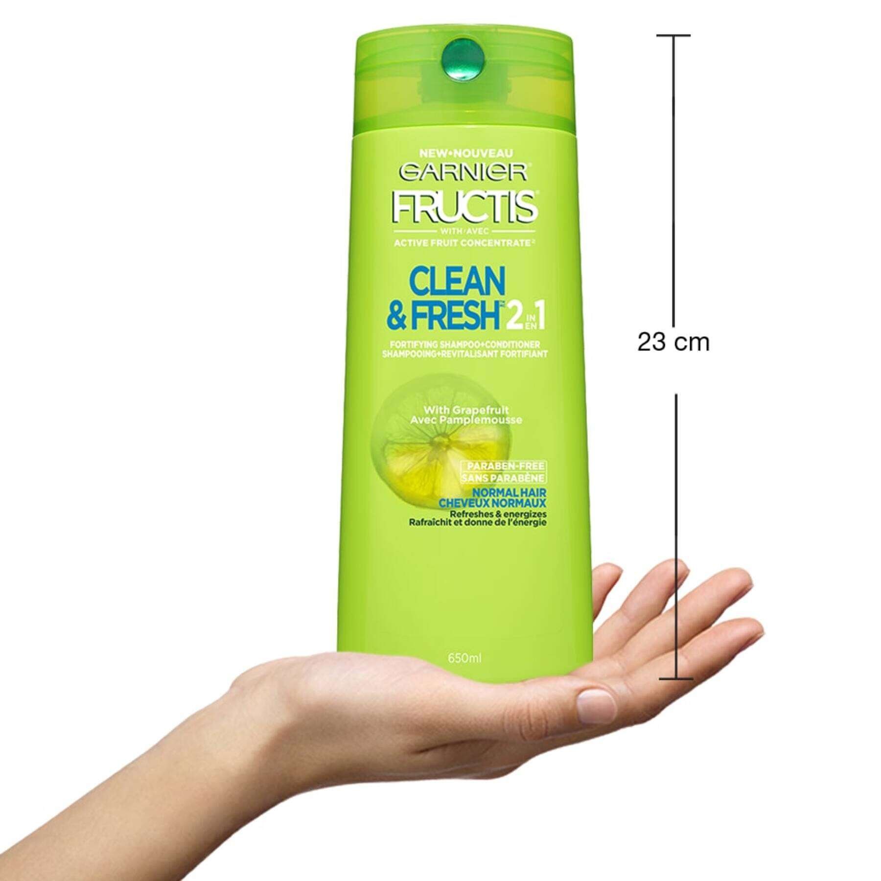 garnier hair fructis 2in1 fortifying shampoo and conditioner 650 ml 603084491827 inhand