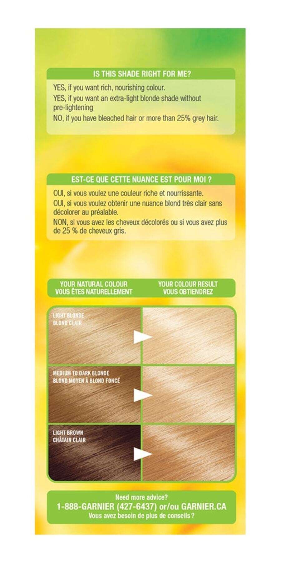 garnier hair color nutrisse cream 100 extralight natural blonde 0770103447292 extra1