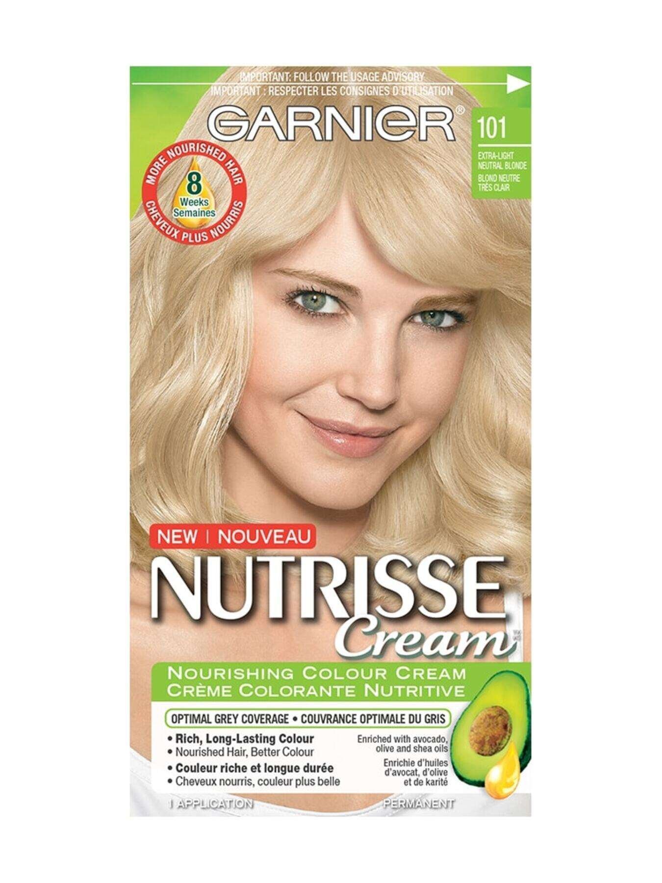 garnier hair dye nutrisse cream 101 extra light natural blonde 0603084435036 t1