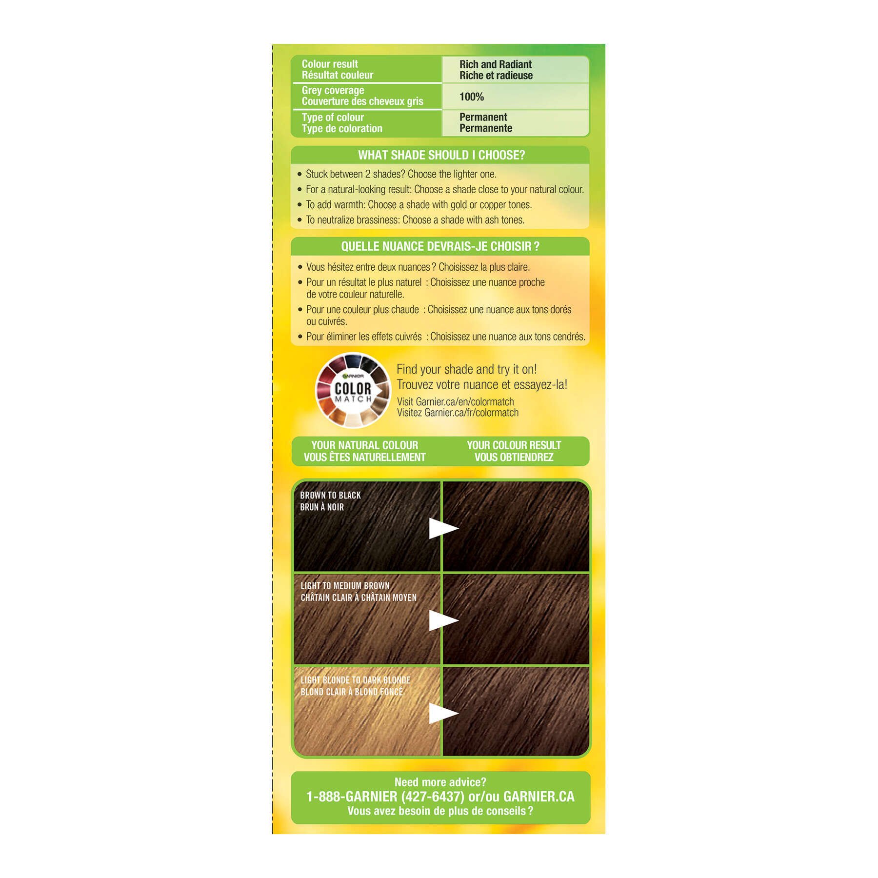 garnier hair dye nutrisse cream 50 medium natural brown 770103447087 left
