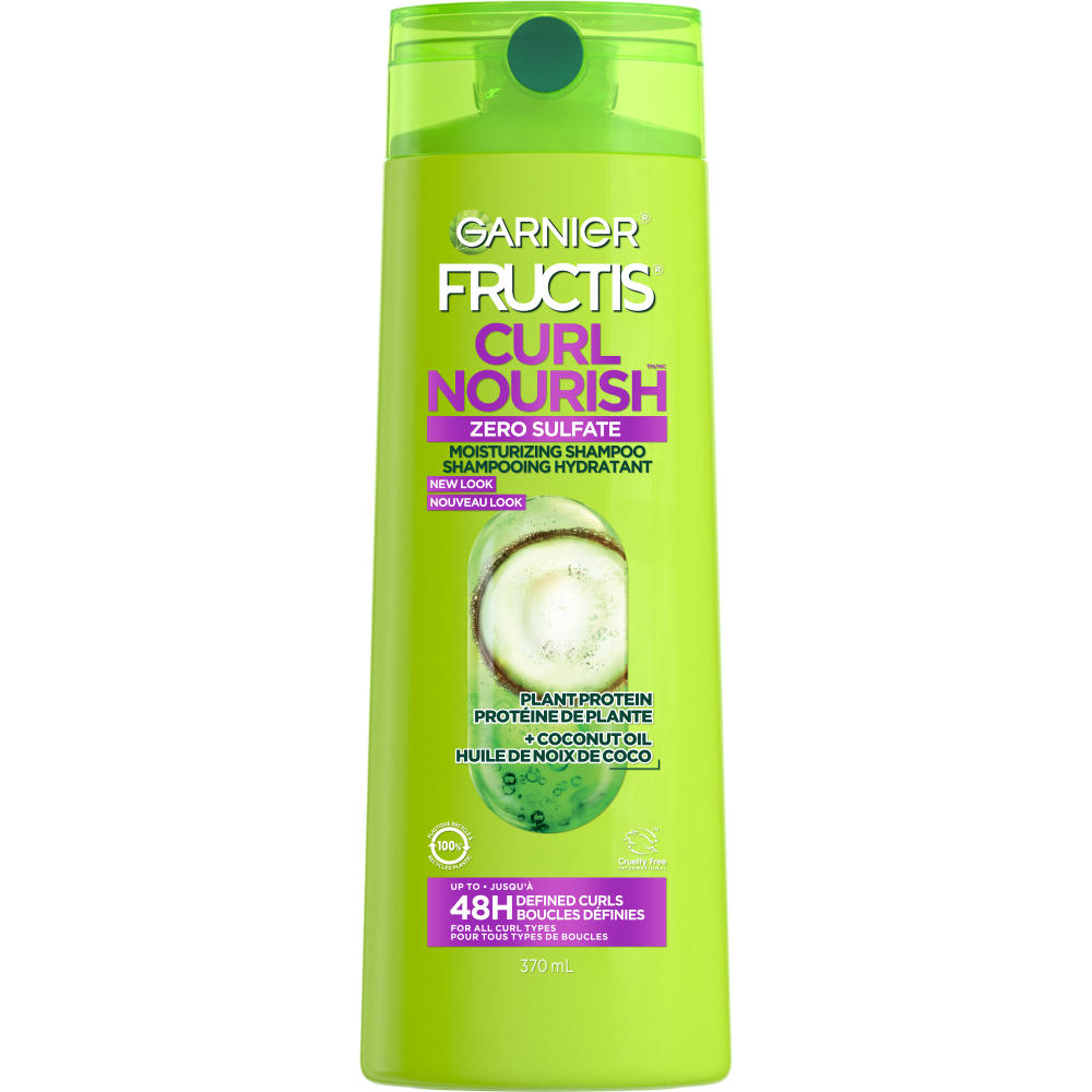 GAR 3D PKG Fructis Reno 2022 CurlNourish Shampoo 370ml Front V1