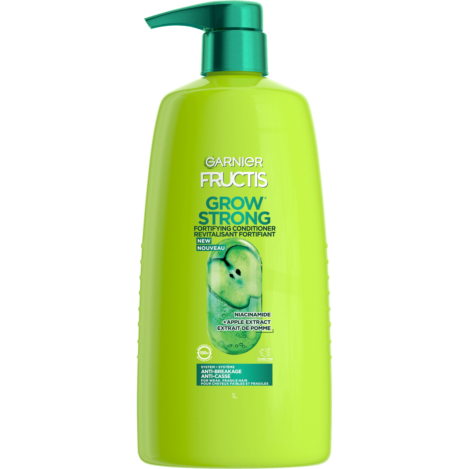 GAR 3D PKG Fructis Reno 2022 GrowStrong Conditioner Front 1L