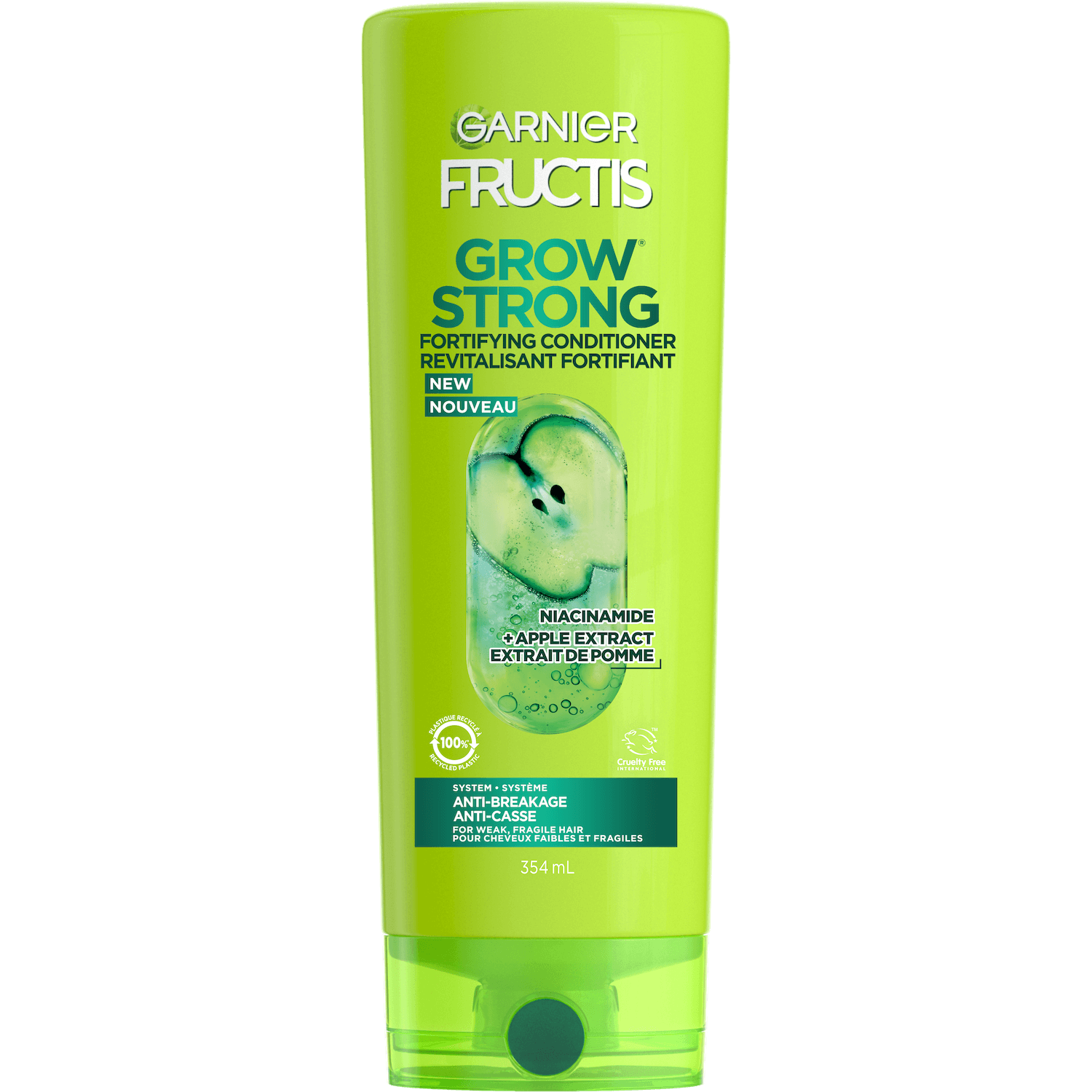 GAR 3D PKG Fructis Reno 2022 GrowStrong Conditioner Front 354mL