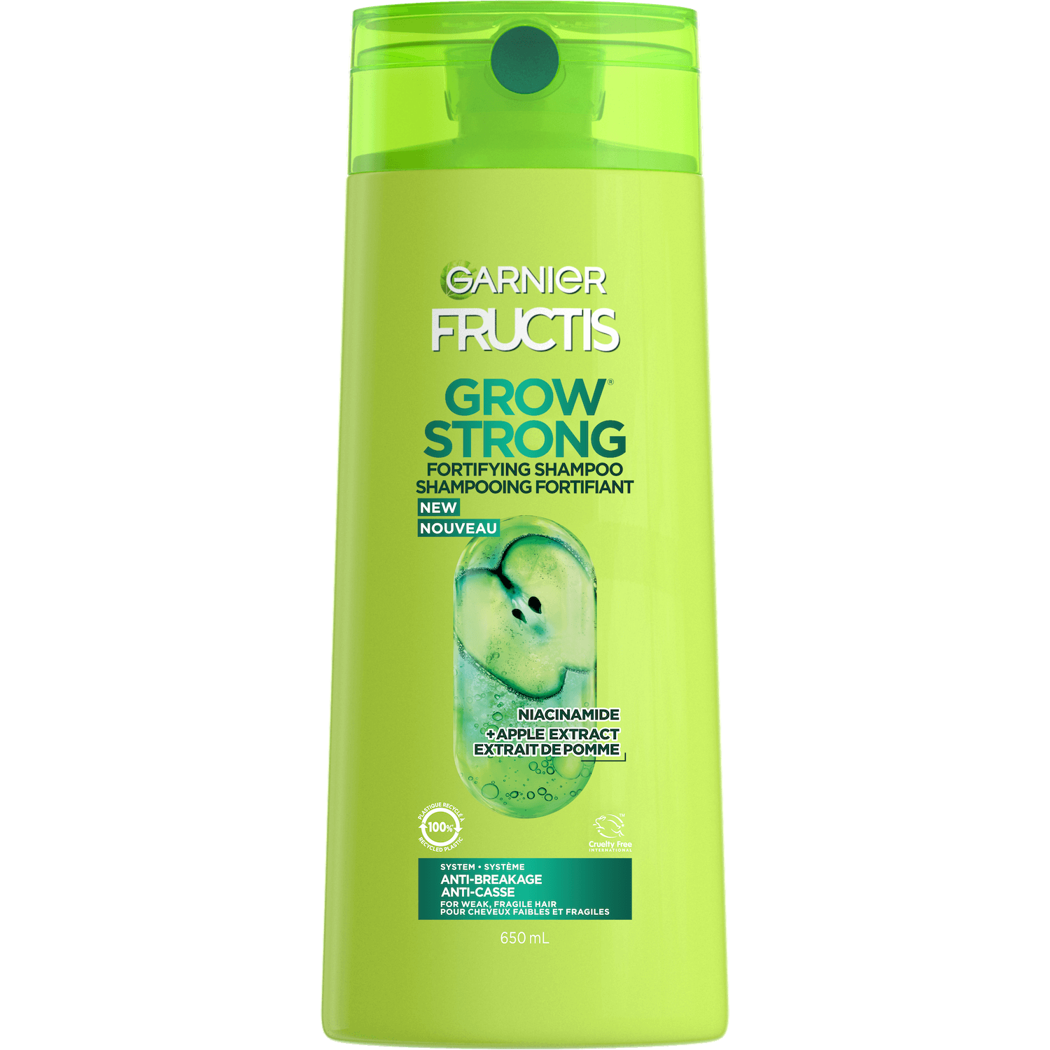 GAR 3D PKG Fructis Reno 2022 GrowStrong Shampoo Front 650mL