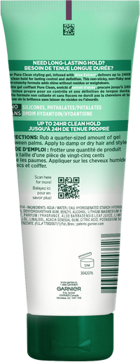 garnier fructif pure clean styling gel BIL packshot BACK