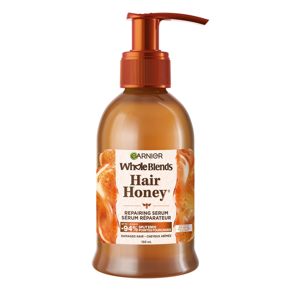 Whole Blends Honey Hair Serum for Dry Damaged Hair Garnier
