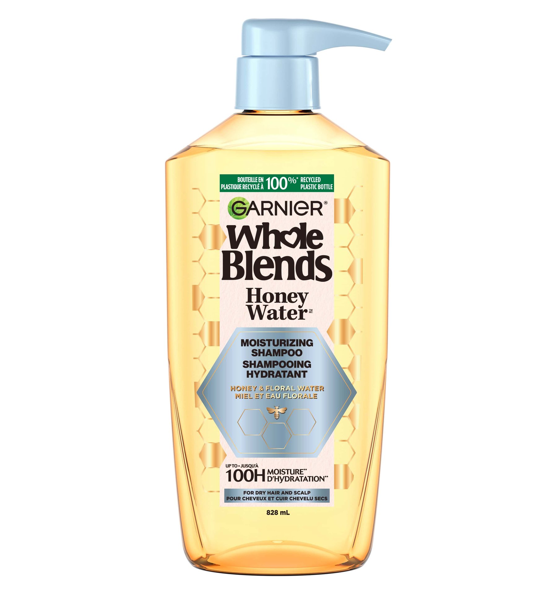 GAR 3D PKG WB HoneyWater LBL Shampoo Front 828mL CAD