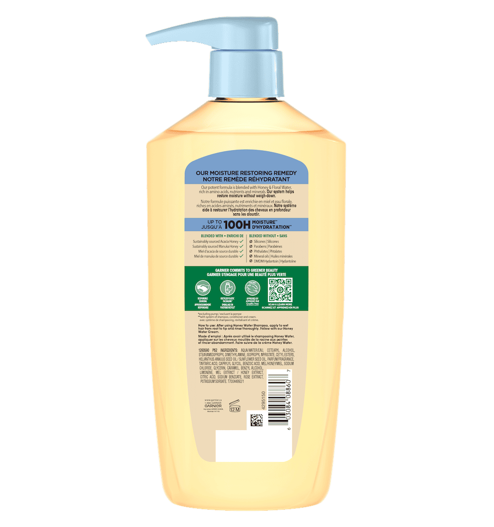 GAR 3D PKG WB HoneyWater LBL Conditioner Back 786mL CAD 2