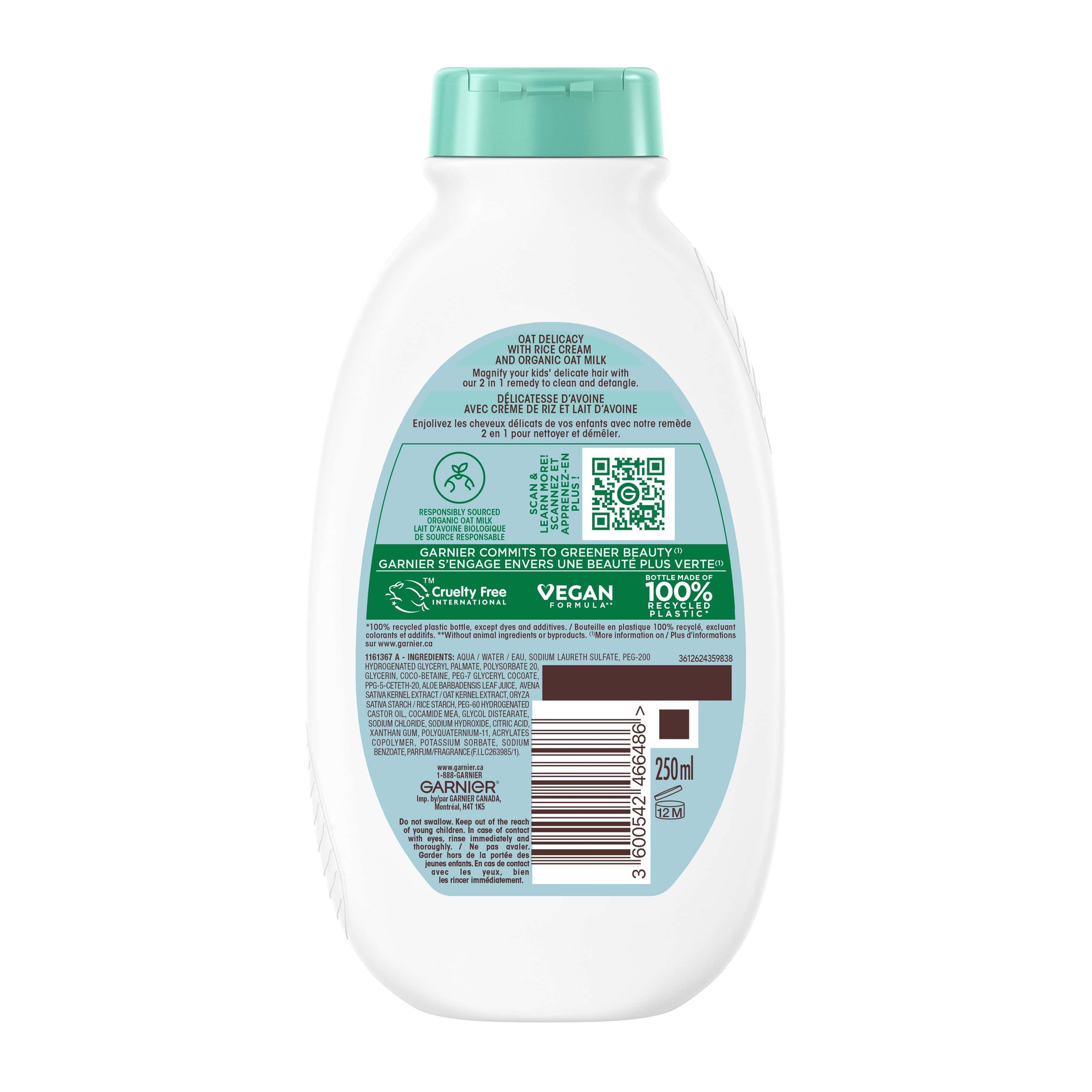 GAR 3D PKG WB OAT 2in1 BACK 250ML