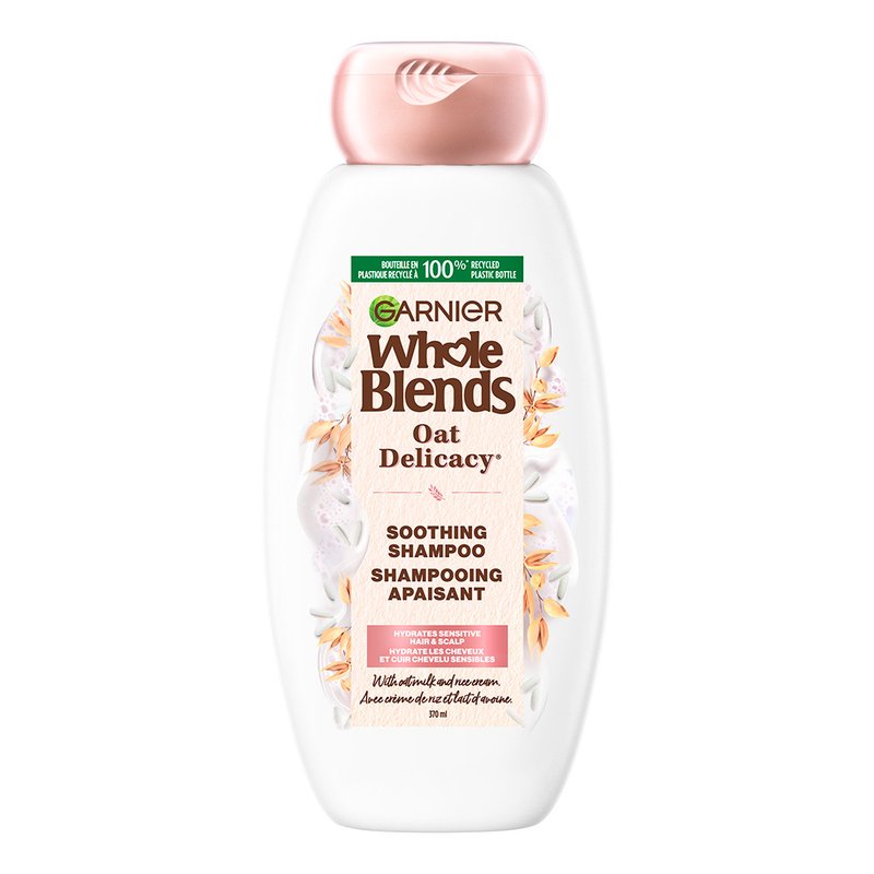 Whole Blends Soothing Shampoo Oat Delicacy, 370ml Garnier