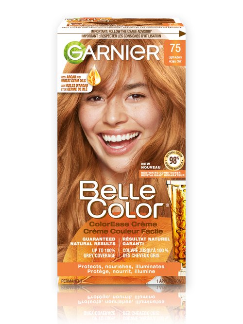 Permanent Hair Dye - 75 Light Auburn - Garnier Belle Color