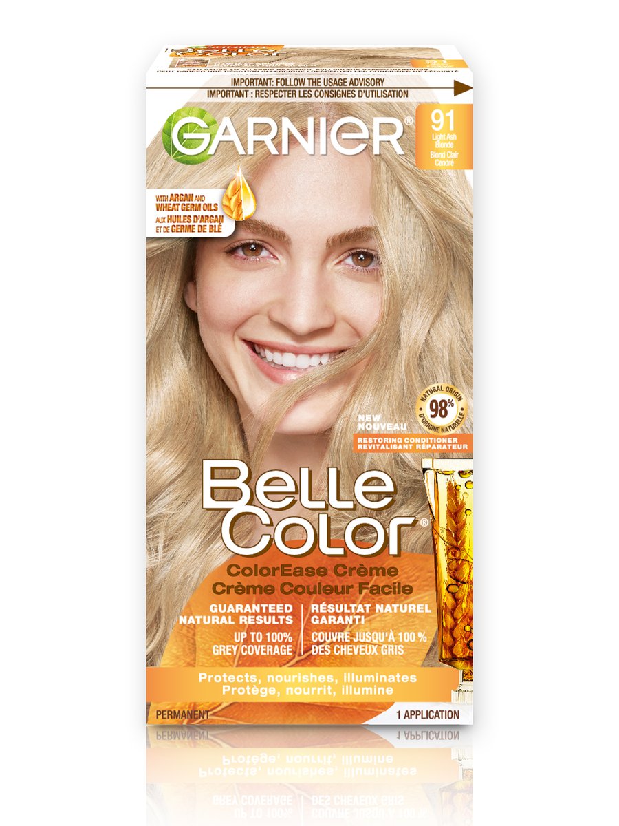 Light Ash Blonde 91: Natural Multi-Tonal Hair Colour | Garnier