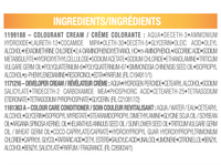 Belle Color Shade 111 00603084281596 ingredient list