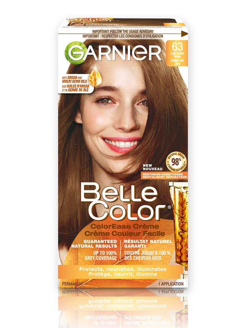 Belle Color - 63 Light Golden Brown Hair Dye - Garnier CA