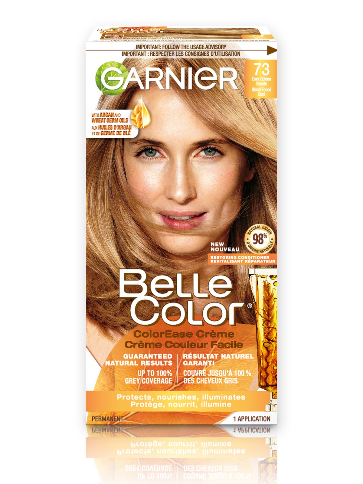 Belle Color - 73 Dark Golden Blonde Hair Dye - Garnier CA
