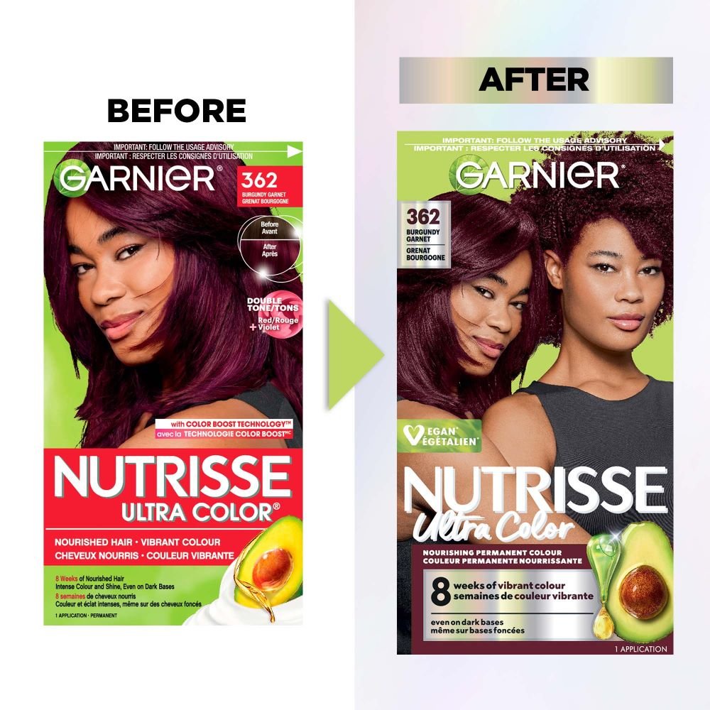 Nutrisse Ultra Color - Permanent Hair Dye - 362 Burgundy Garnet