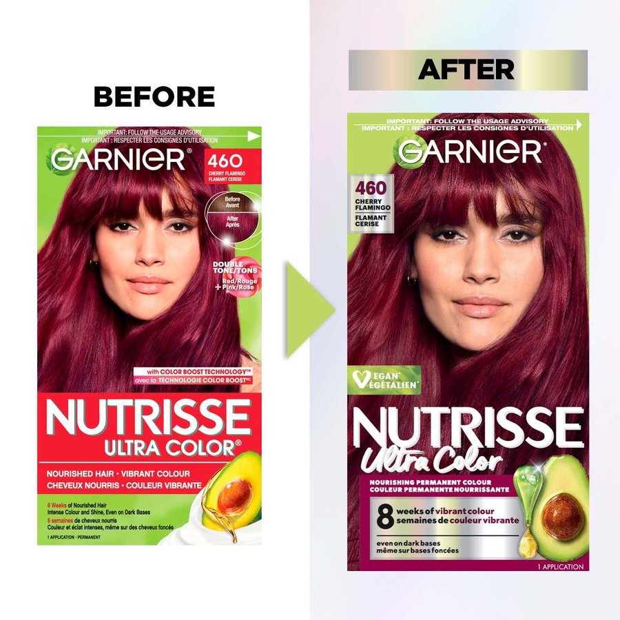 P 460 Color Nutrisse Ultra Color - Permanent Hair Dye - 460 Cherry Flamingo