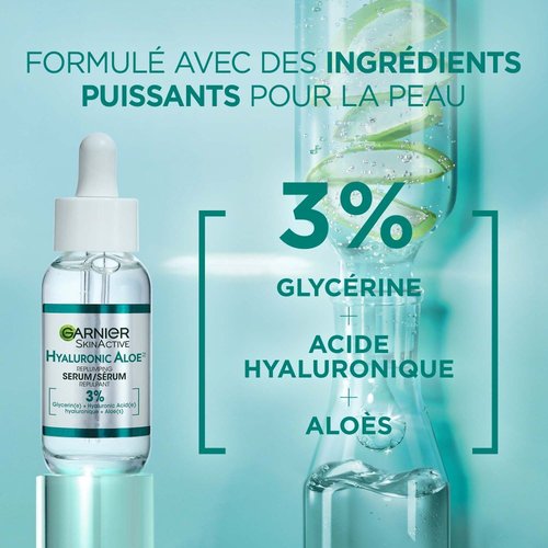 Sérum Visage Vitamine C, E, Acide Hyaluronique - 30ml, Anti-rides, Hydratant, BIONIVA