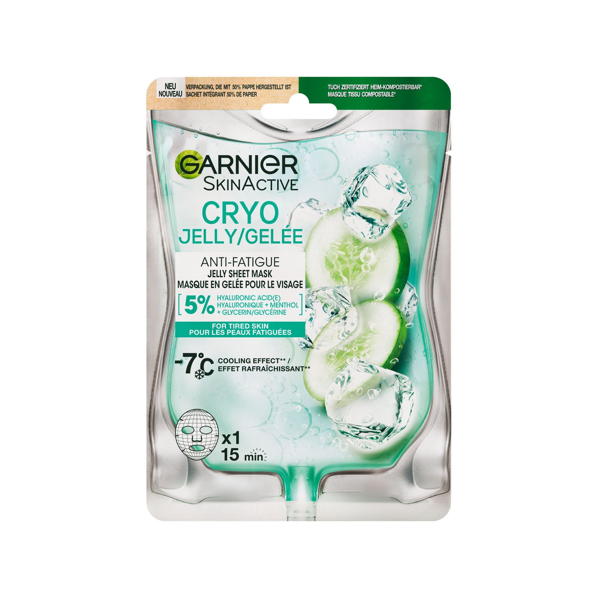 Cryo Jelly Anti-Fatigue Jelly Sheet Mask- Garnier Canada