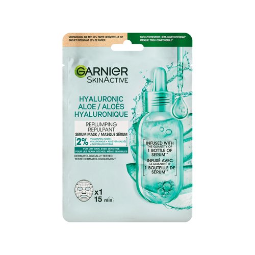 Hyaluronic Aloe Serum Mask| Garnier Skin