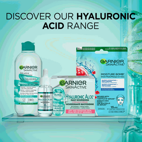 Micellar Cleansing Water with Hyaluronic Acid & Aloe - Garnier