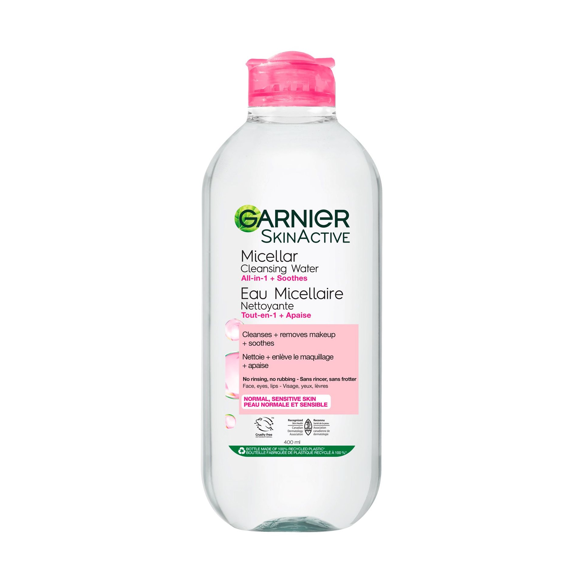 Solution Micellaire à l'Eau de Rose Skinactive GARNIER - 400 ml