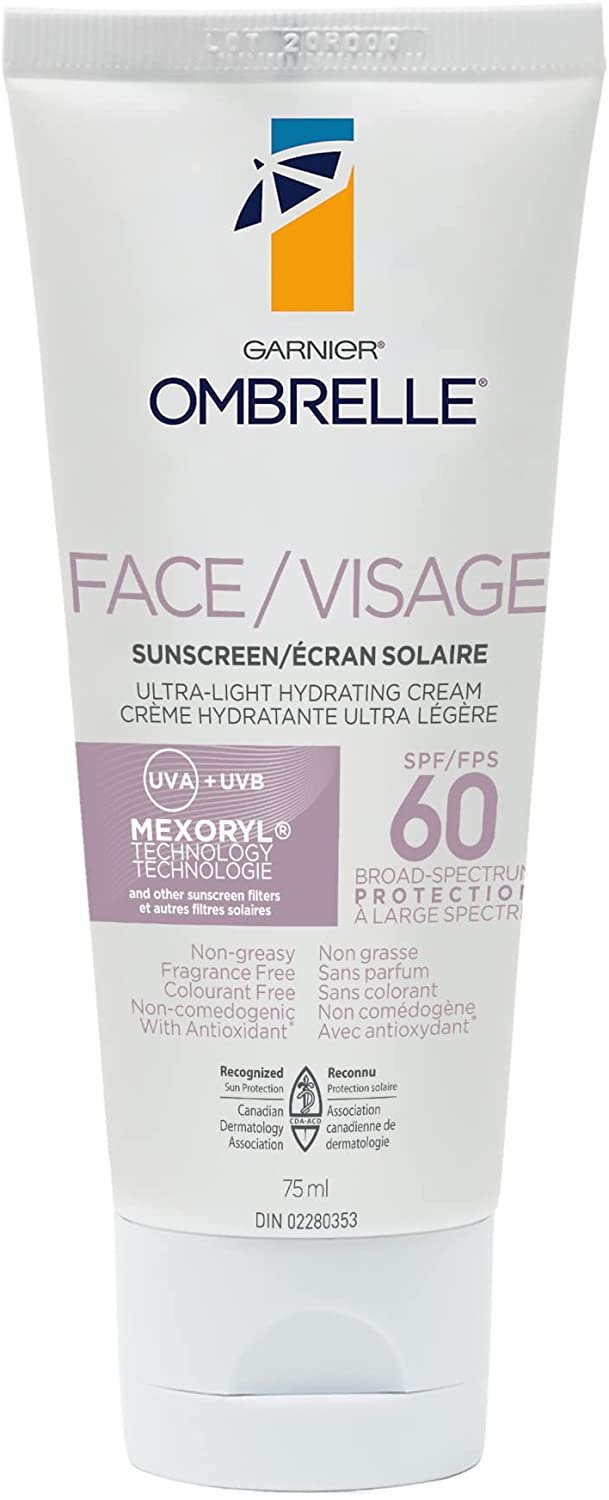 Ombrelle Face Sunscreen Face Lotion SPF 60 Garnier CA