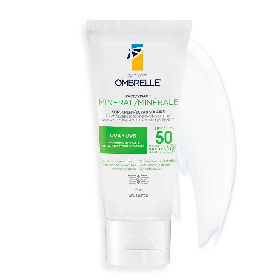 Garnier Ombrelle Hydrating Mineral Face Sunscreen SPF 50