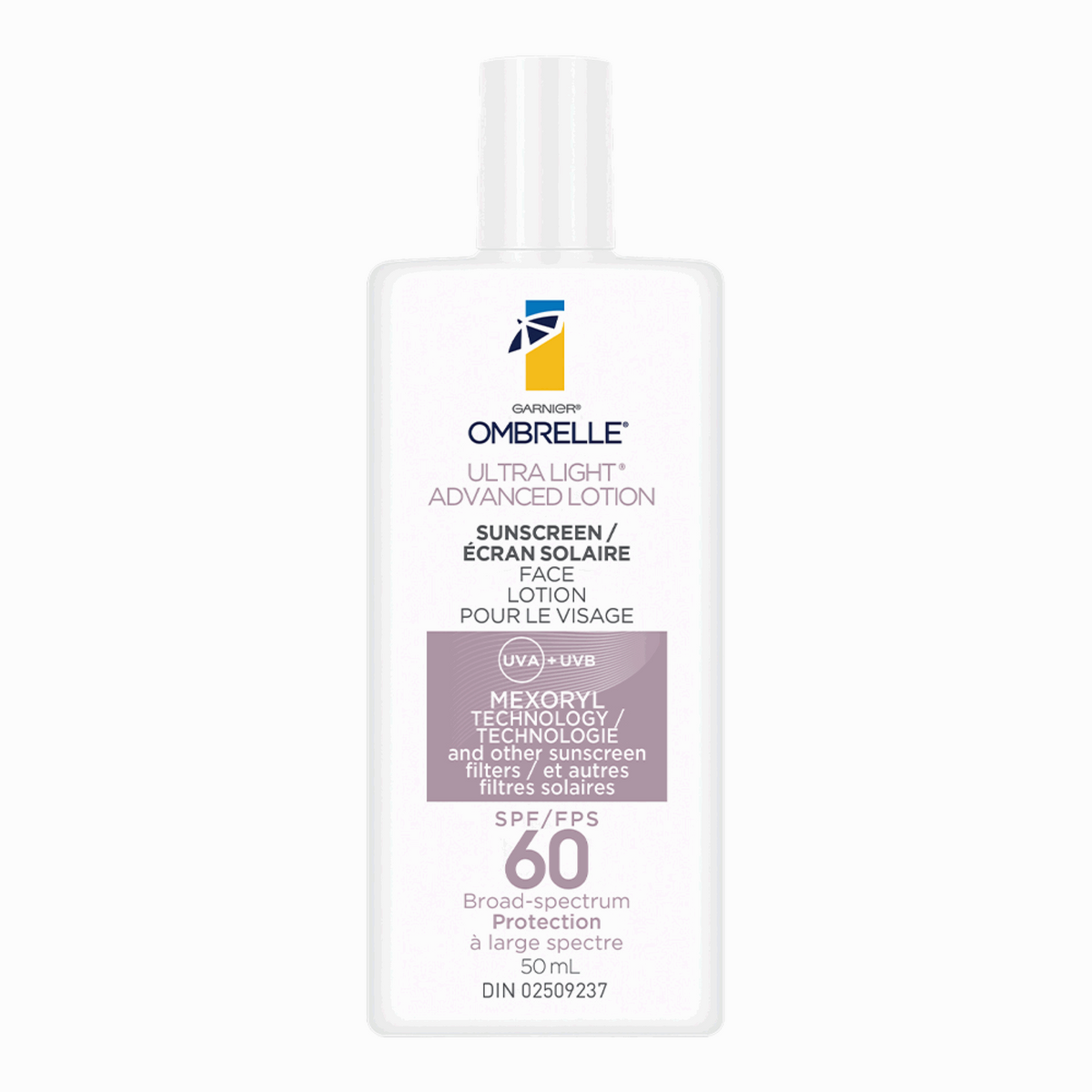 Garnier Ombrelle Face Sunscreen SPF 60, UltraLight Hydrating