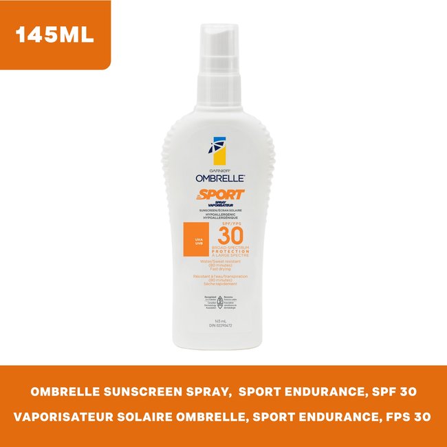Ombrelle Sport Sun Spray SPF 30 145 ml Garnier Canada