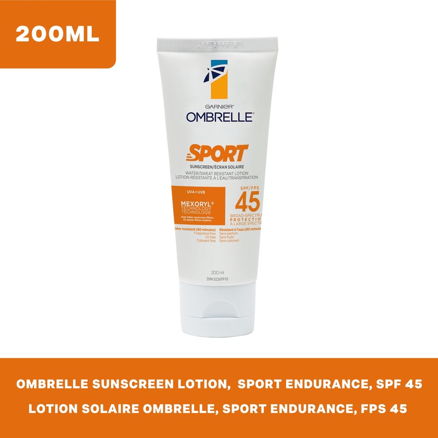 Ombrelle Sport SPF 45 Sun Lotion 200 ml Garnier Canada