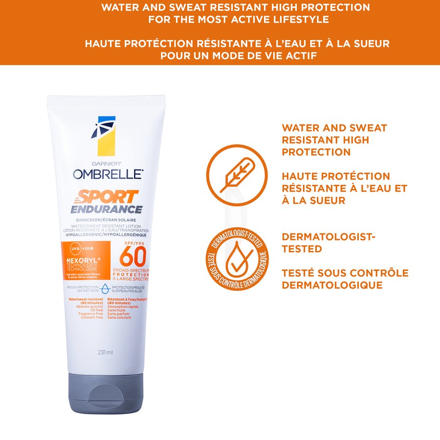 Ombrelle Sport Endurance SPF 60 231 ml Lotion Garnier