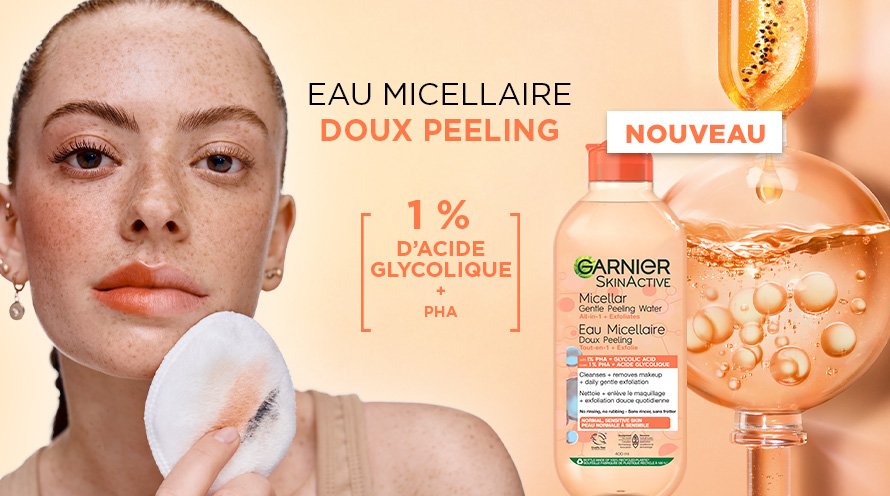 WFP 664576 GAR W24 Micellaire Peeling PHA Article Assets BANW MICELLAR 890x496 FR