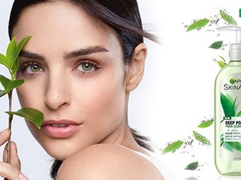 garnier 96 percent naturally derieved ingredients green tea content block