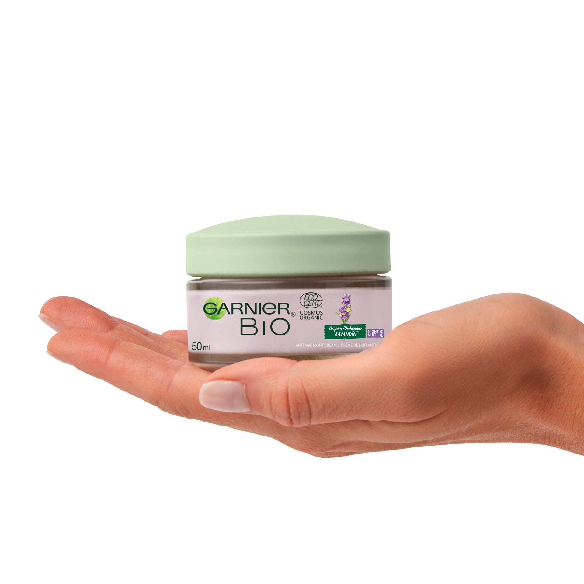 3 JPG Gar Bio Lavandin Nightcream Packinhand 3600542381277