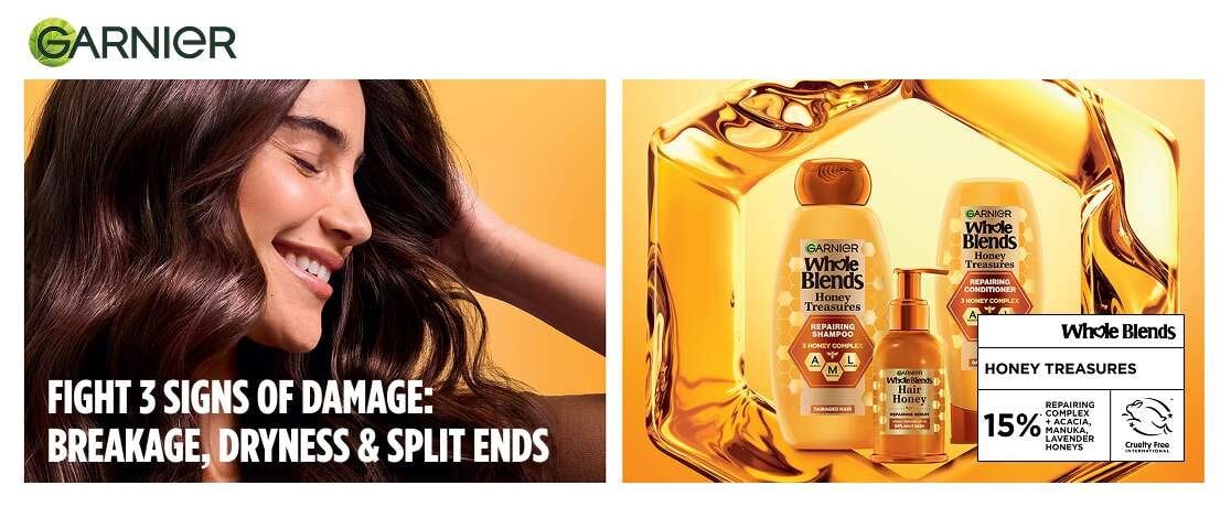 Fight 3 signs of damage: breakage, dryness and split ends.