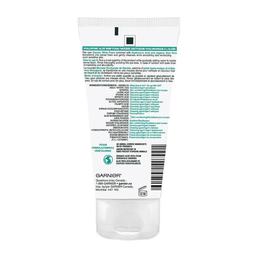 Garnier Daily Hydrating Foaming Facial Cleanser with Hyaluronic Acid