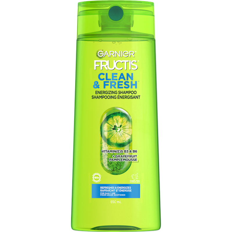 GAR 3D PKG Fructis Clean and Fresh SH Front 650mL