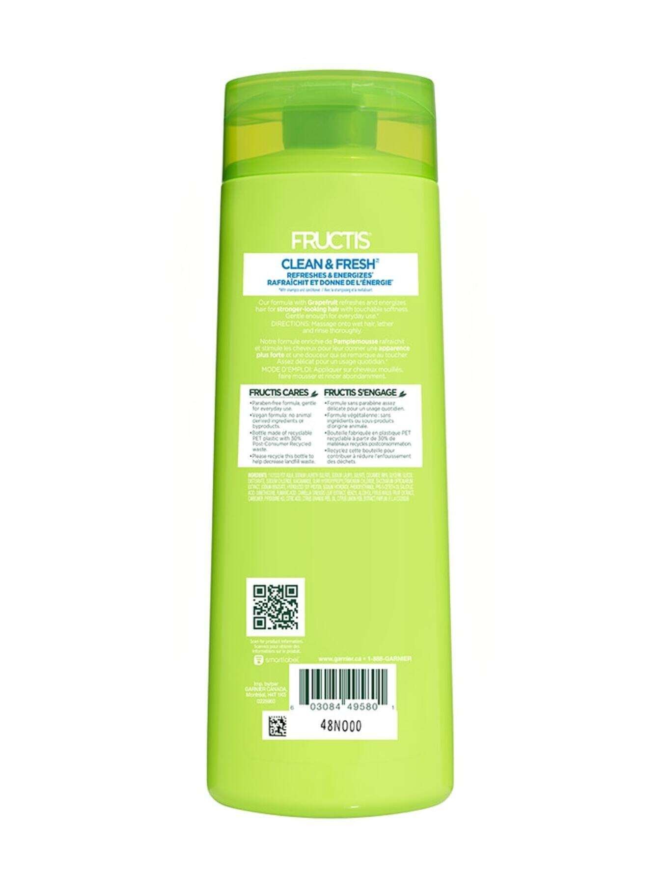 garnier shampoo fructis clean fresh shampoo 370 ml 603084491797 t2
