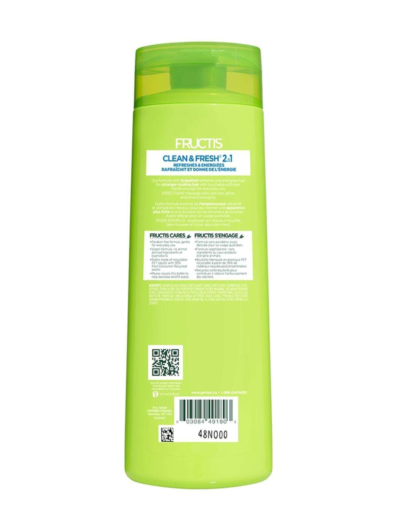 garnierhairfructiscleanfreshdailycare2in1fortifyingshampooandconditioner370ml603084491803t2