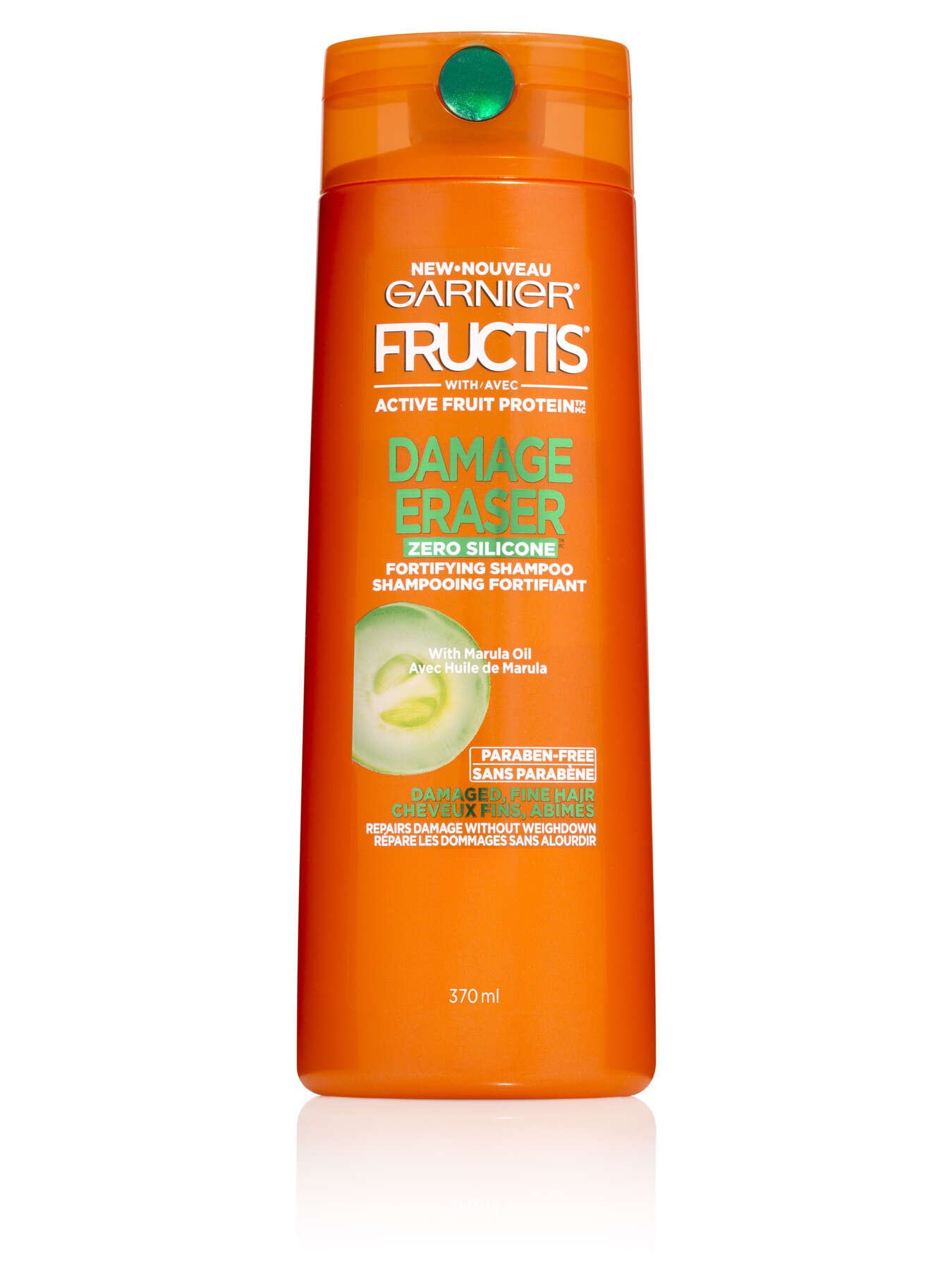 garnier shampoo fructis damage eraser zero silicone shampoo 370 ml 603084495528 t1