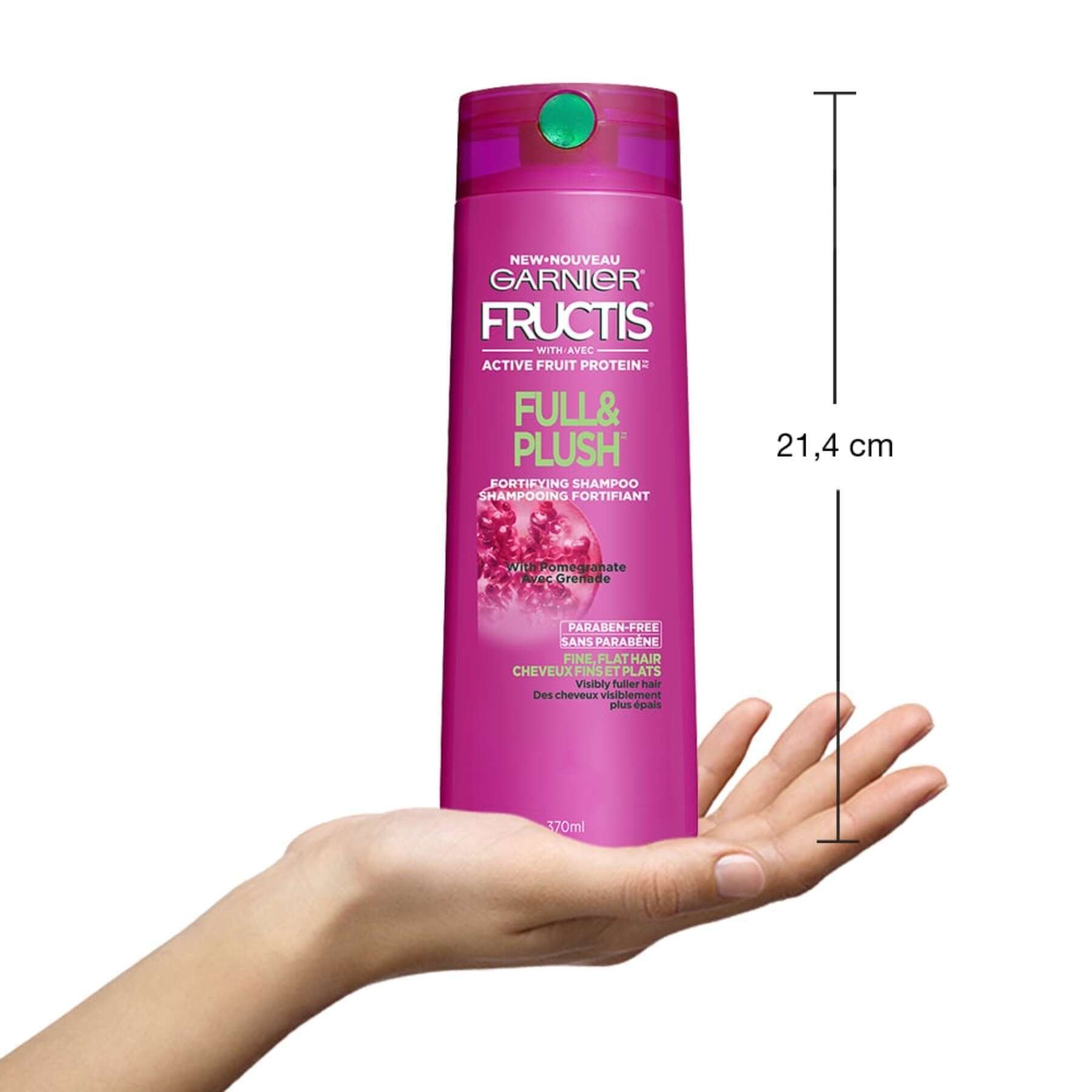 garnier shampoo fructis full plush fortifying shampoo 370 ml 603084491629 inhand