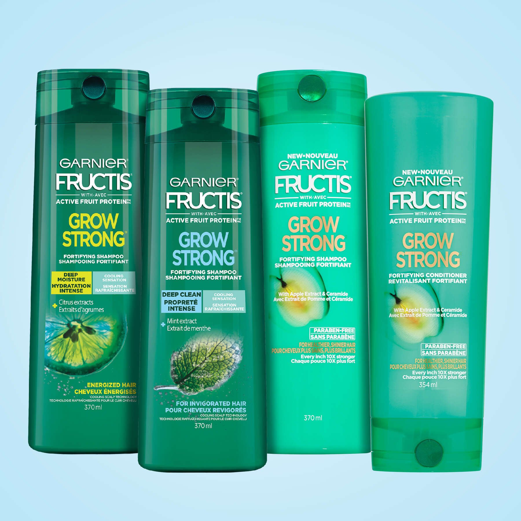 garnier shampoo fructis grow strong deep clean shampoo 650 ml 603084560110 range
