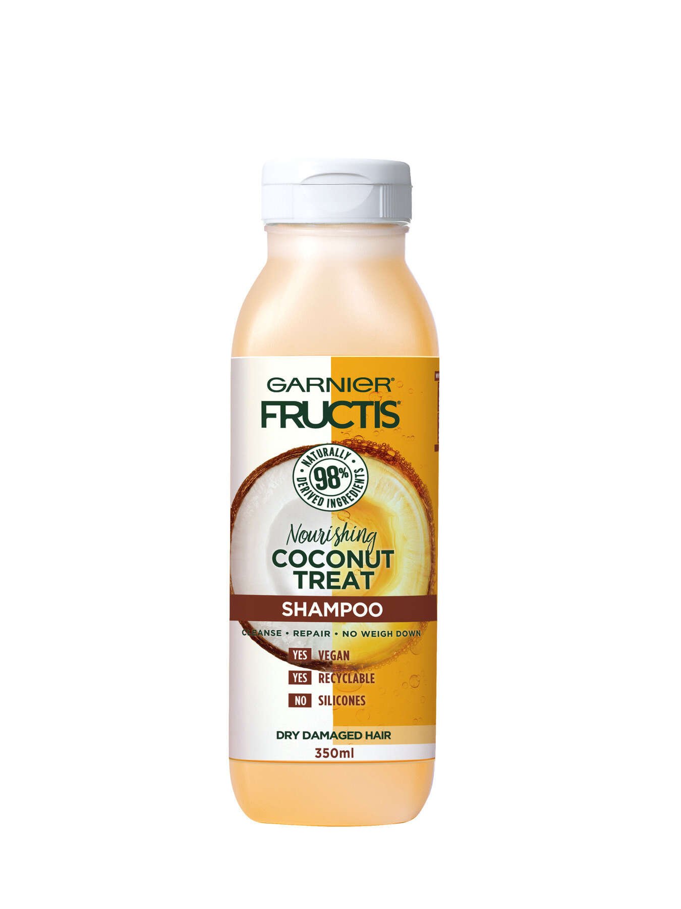 garnier hair conditioner fructis hair treats coconut conditioner 350 ml 603084573684 t1