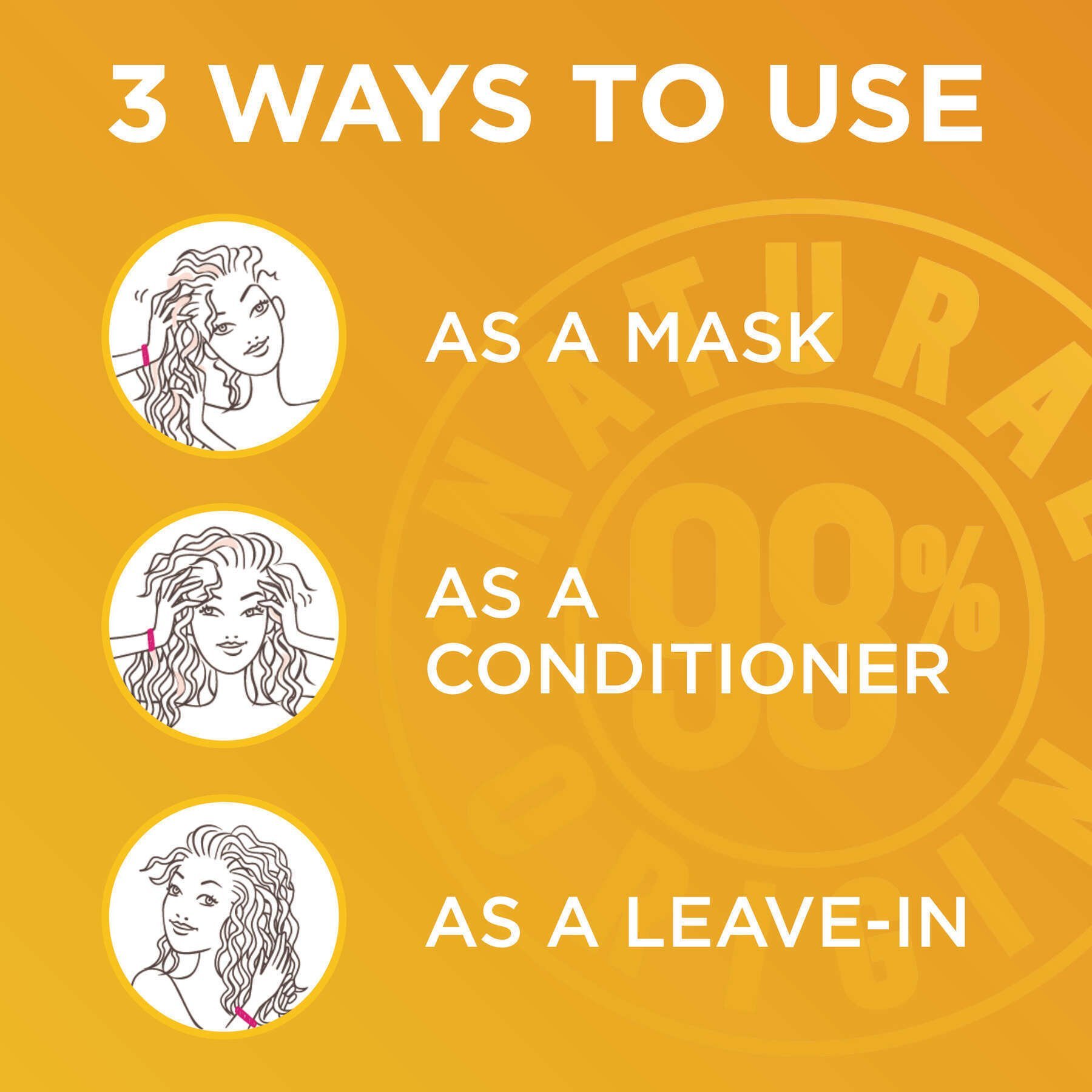 garnier hair mask fructis hair treats coconut hair mask603084542291 applicationusage