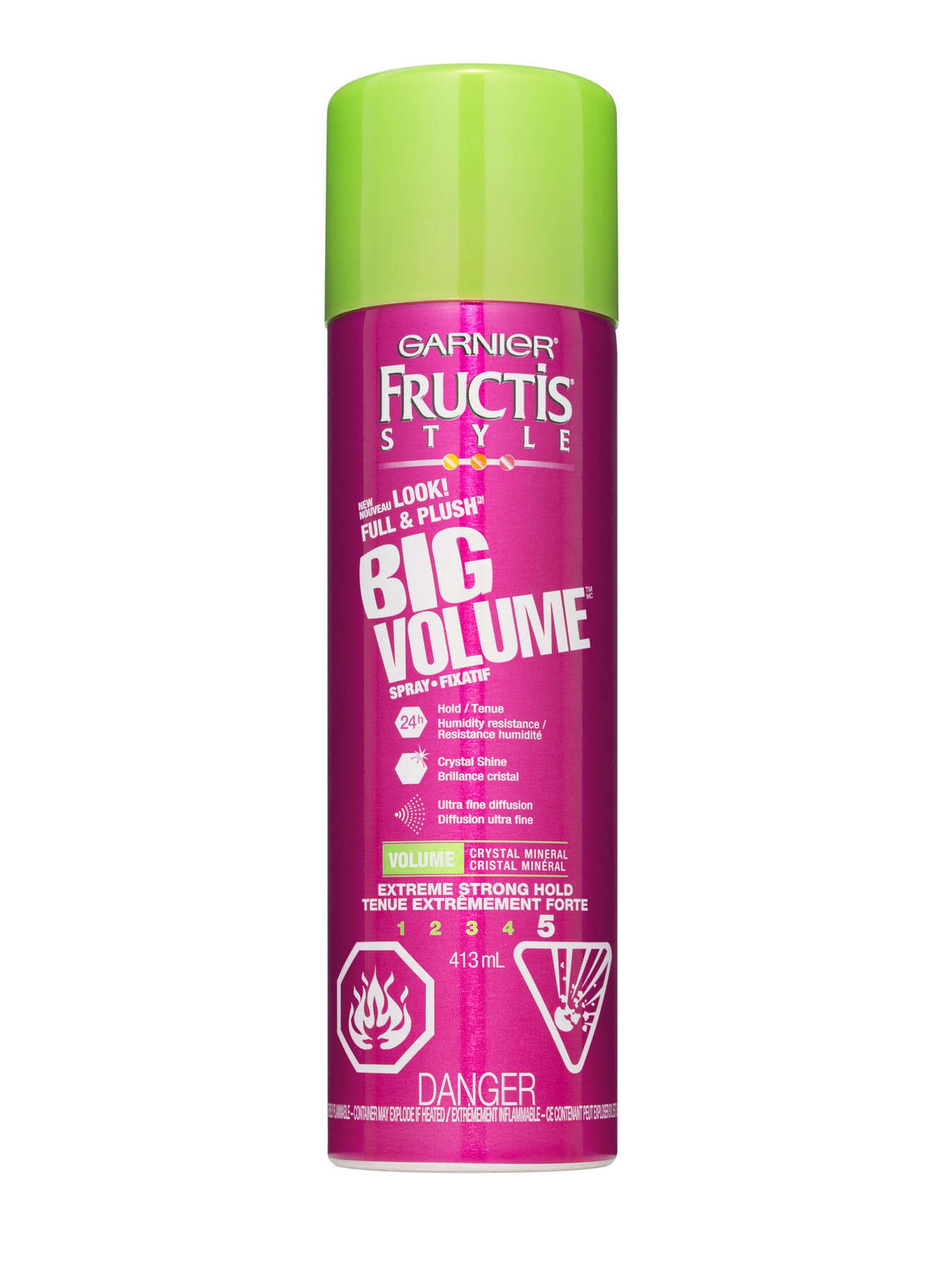 garnier hair spray fructis style crystal crystal pink volume 413 ml 603084464753 t1