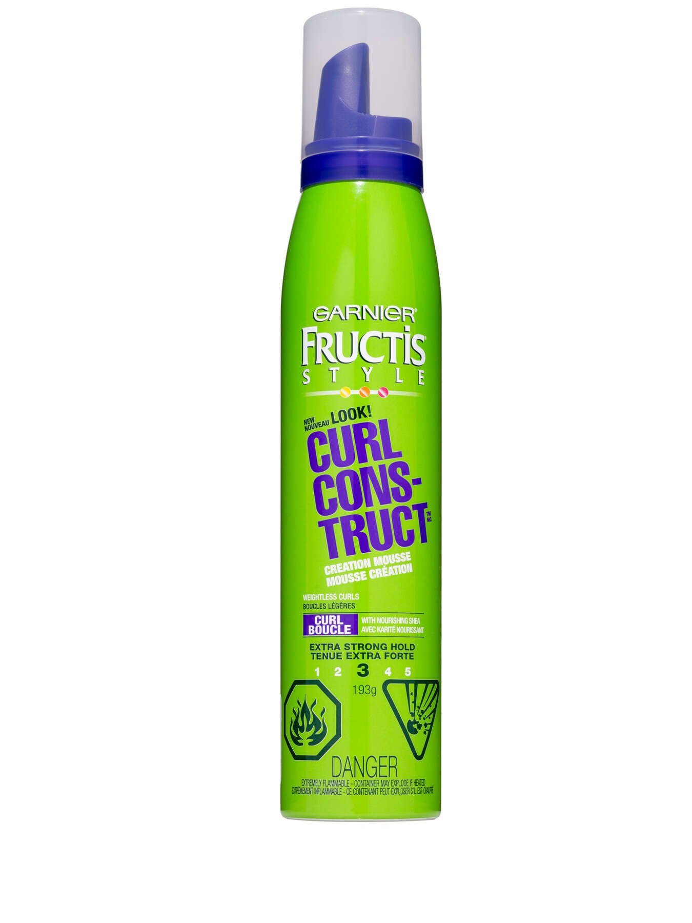 garnier hair spray fructis style curl construct mousse 193 ml 603084260201 t1