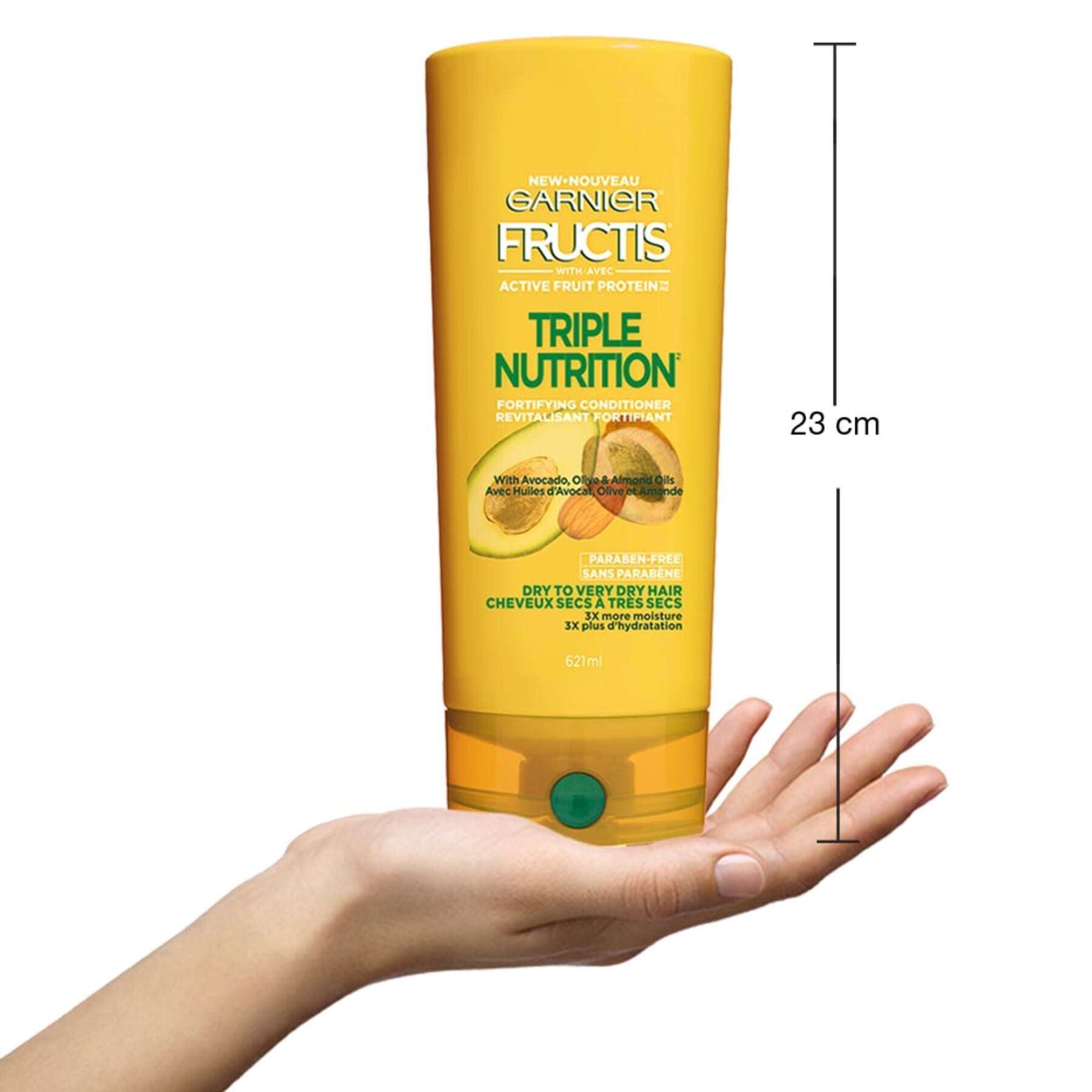 garnier hair conditioner fructis triple nutrition conditioner 621 ml 603084491575 inhand
