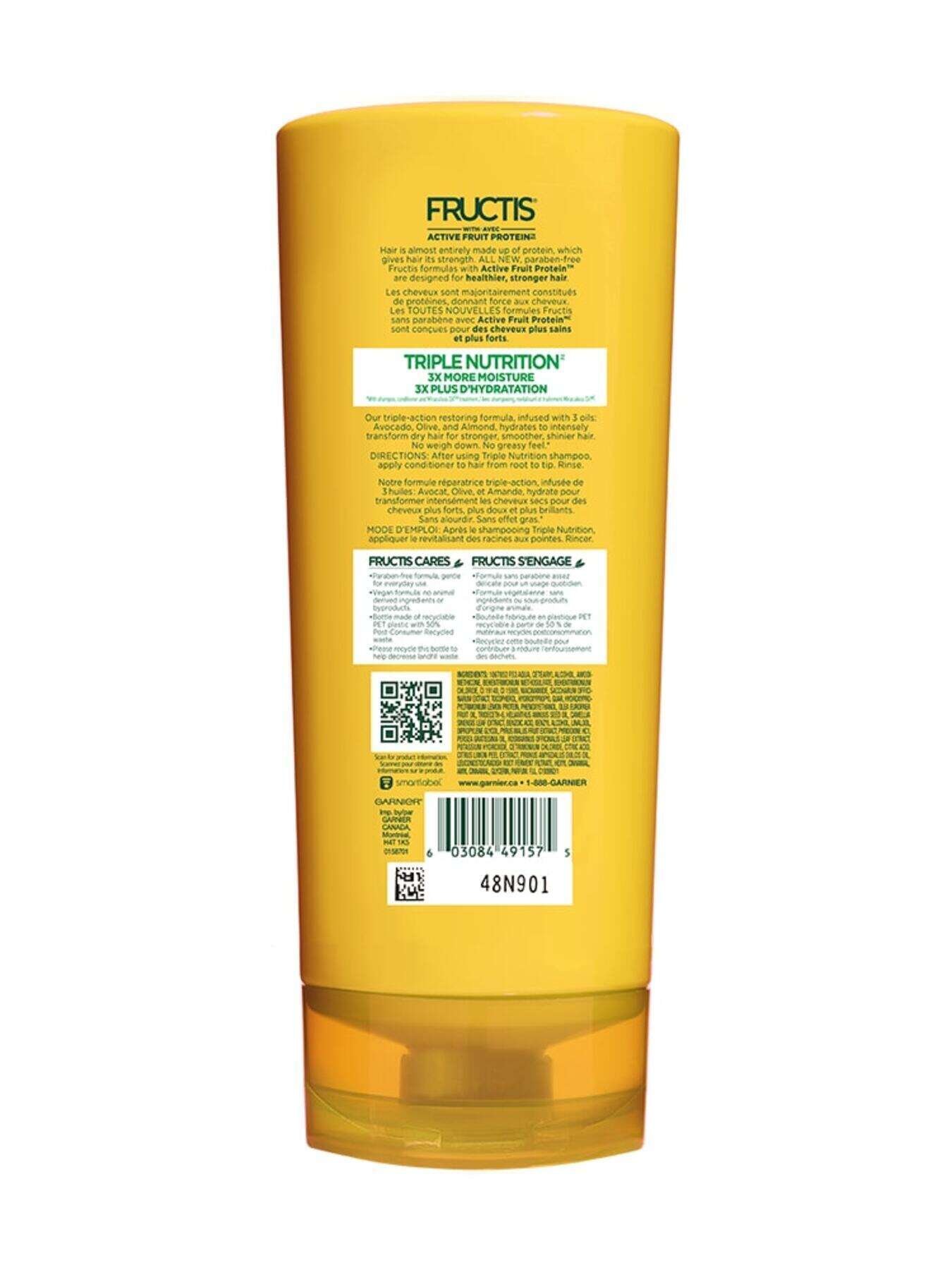 garnier hair conditioner fructis triple nutrition conditioner 621 ml 603084491575 t2
