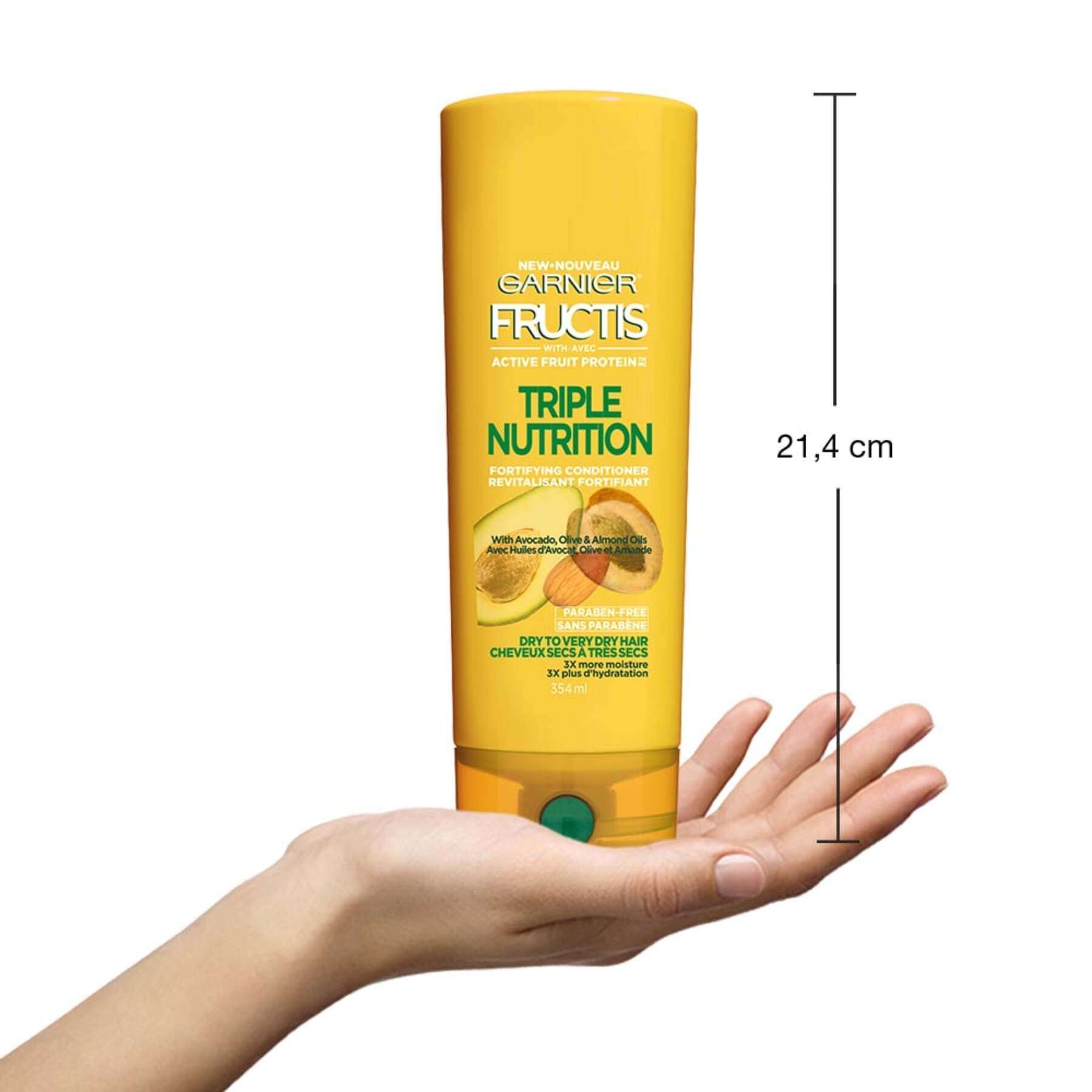 garnier hair conditioner fructis triple nutrition fortifying conditioner 384 ml 603084491520 inhand